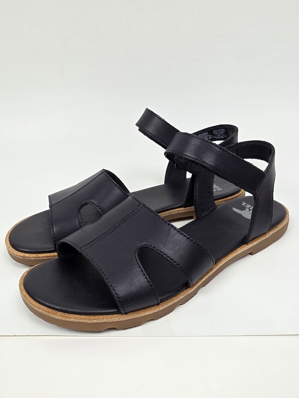 Sorel Ella lll Ankle Strap Sandal Leather Black - 7 - Picture 6 of 11